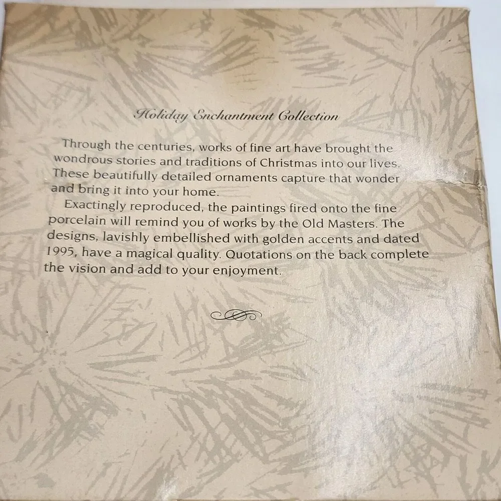 1995 Hallmark Keepsake Ornament Following The Star Holiday Enchantment Collectio